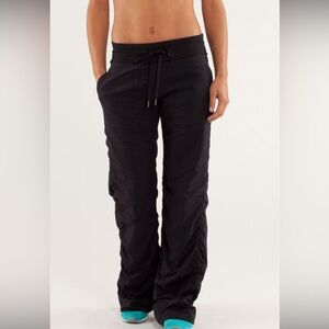 ISO Lululemon Damce studio II lined black pant size 4
